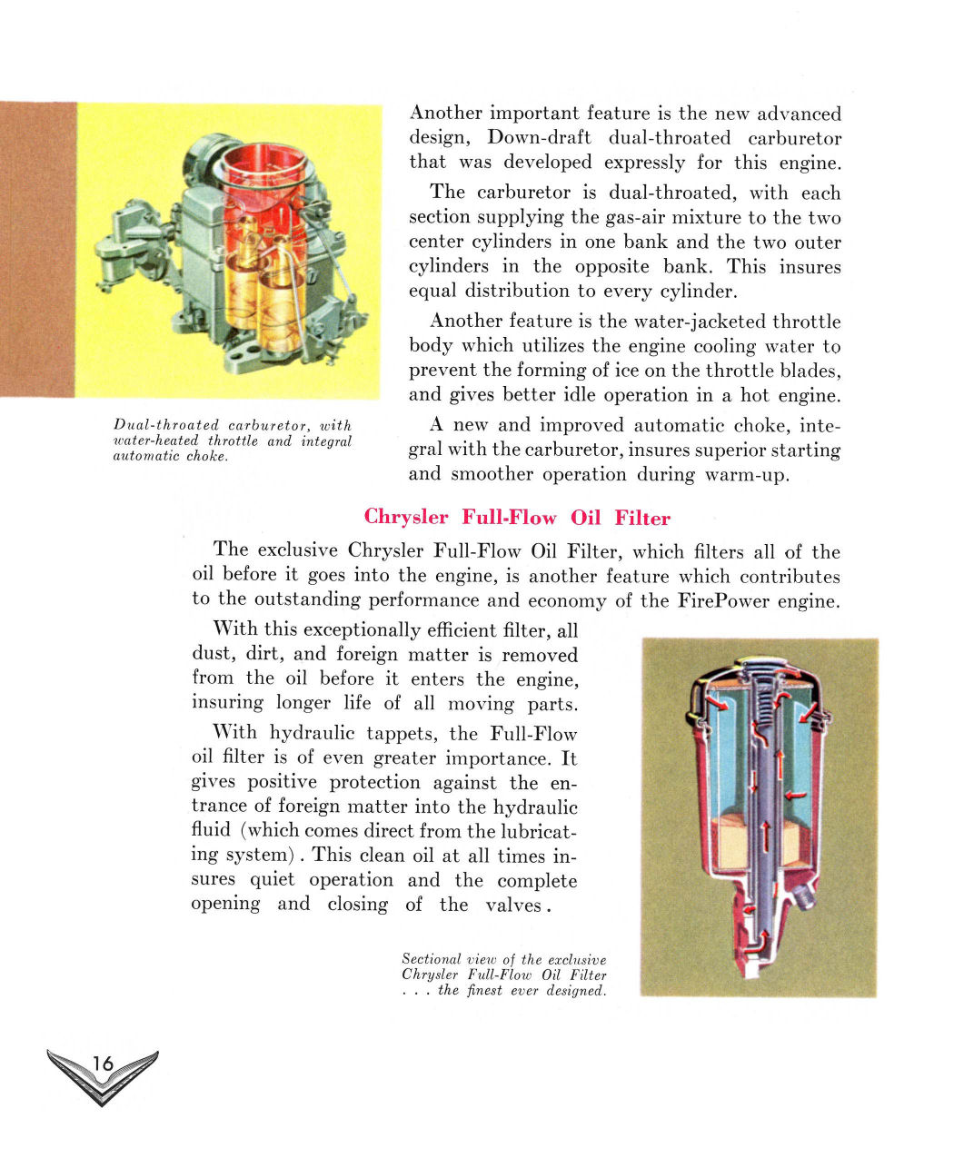 1951 Chrysler Firepower Engine Folder Page 1